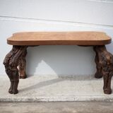 Wood and vine coffee table