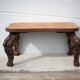 Wood and vine coffee table