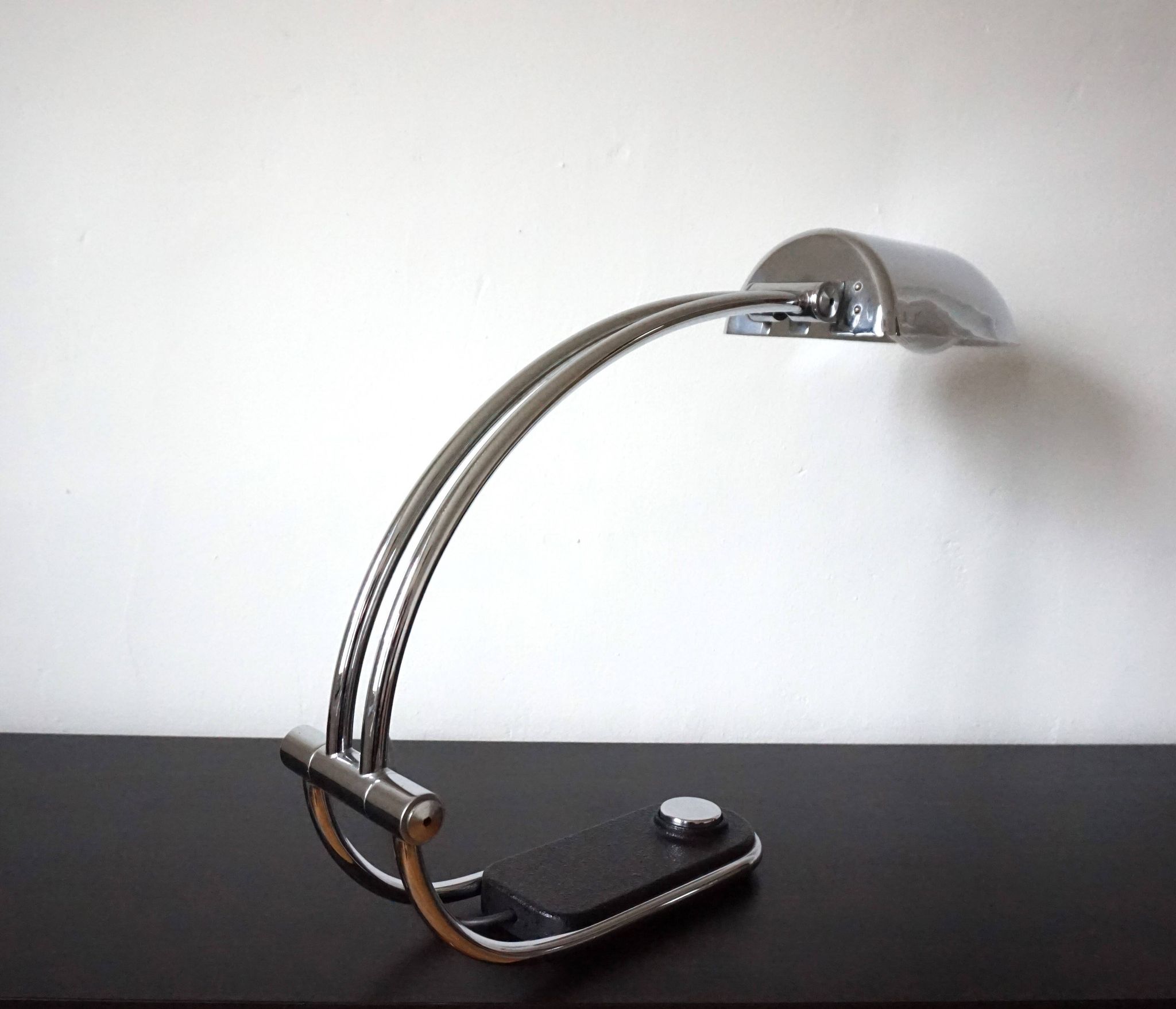 Hillebrand chrome table lamp by Egon Hillebrand