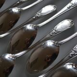 12 silver plated soup spoons Frionnet François