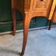 Commode transition Louis XVl marqueterie plateau marbre