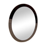 Luxor crystal oval mirror by Antonio Lupi