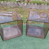 Plexiglas bedside tables