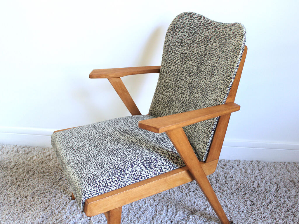 Fauteuil type scandinave des années 50