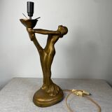 Lampe à poser femme drapée 1980