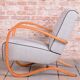 Fauteuil Lounge Art Déco H-269 tchèque attribué à J. Halabala pour Up Závody, années 1930