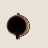 Vintage vase with handle in pyrite stoneware