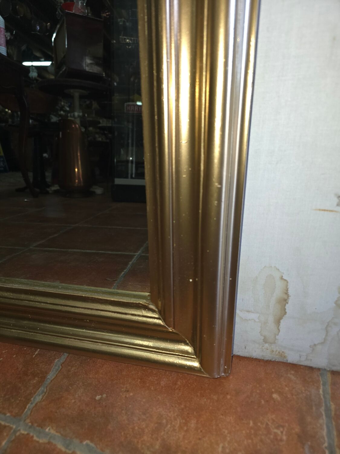 Miroir doré style Louis philippe