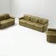 DS-12 modular vintage set in green leather by Team de Sede for De Sede Swiss