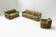 DS-12 modular vintage set in green leather by Team de Sede for De Sede Swiss