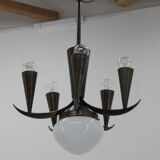 Cubistic Chandelier by IAS, 1910s