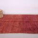 Burgundy Vintage Handmade Moroccan rug 180 x 336 cm - Berber wool Rug