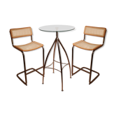 Set Cidue with high stools and high table