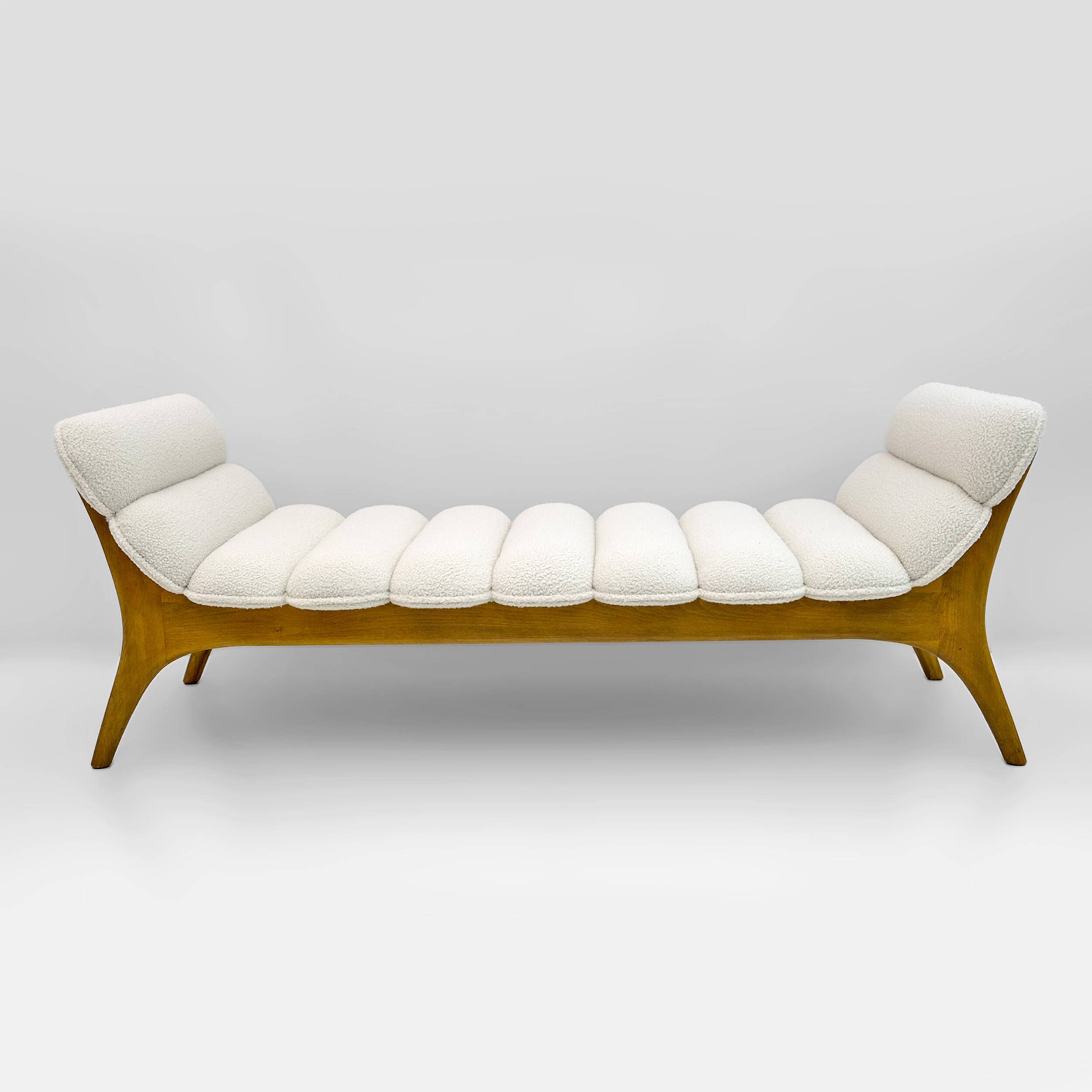 Adrian Pearsall Mid-Century Modern Walnut Chaise Lounge by Craft Associates