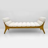 Adrian Pearsall Mid-Century Modern Walnut Chaise Lounge by Craft Associates