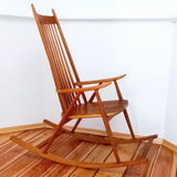 Rocking chair Holesov, Czechoslovakia 60s, Vintage, Retro