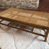 Table basse rotin