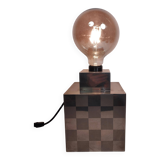 Cube lamp - checkered - Françoise Sée - Space Age Design - Vintage period - 60 / 70