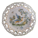 Wall plate signed Lallier from Moustiers with an openwork border.