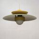 Lampe suspendue laquée verte vintage - Danemark 1980 -