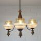 Vintage Pendant Light / Copper Rustic Hanging Lamp / Colonial Chandelier