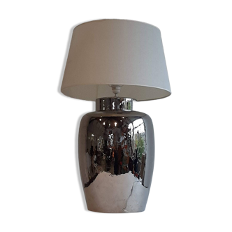 Large vintage lamp Faiencerie de Charolles