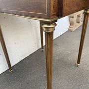 Table for games "Handkerchief" Napoleon III mahogany and brass fillet XIX century