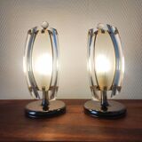 Paire de lampes en verre, 1970