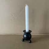 Vintage wooden ball candle holder