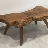 Brutalist table, superb flash on top.