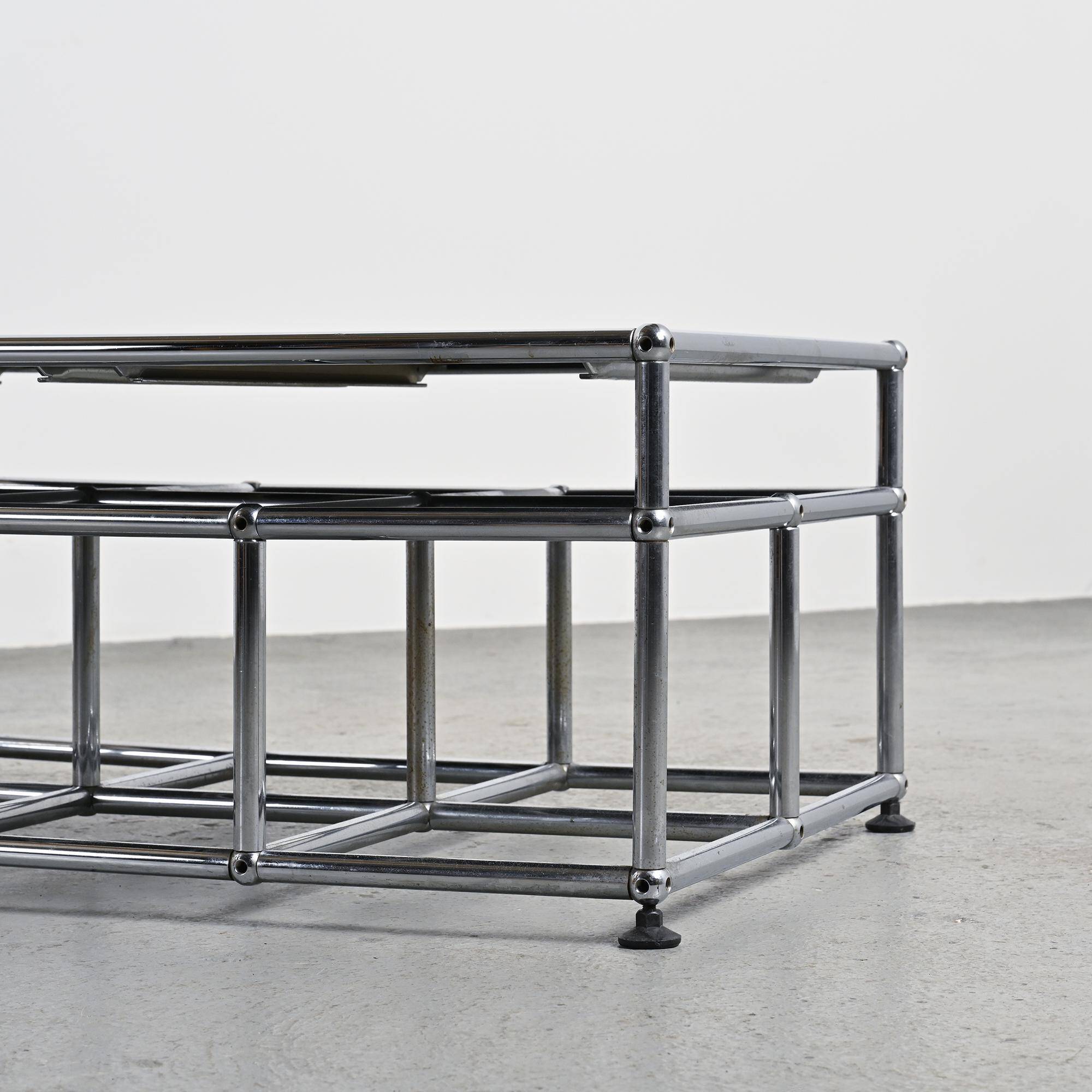 USM Haller coffee table, Switzerland, around 1970