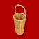 Antique woven wicker umbrella stand – handmade – 1970s
