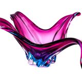 Murano XXL Coupe 50cm - Sommerso Amethyst & Turquoise - Vintage Design