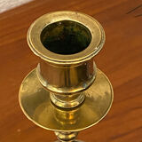 Compartmentalised brass candlestick