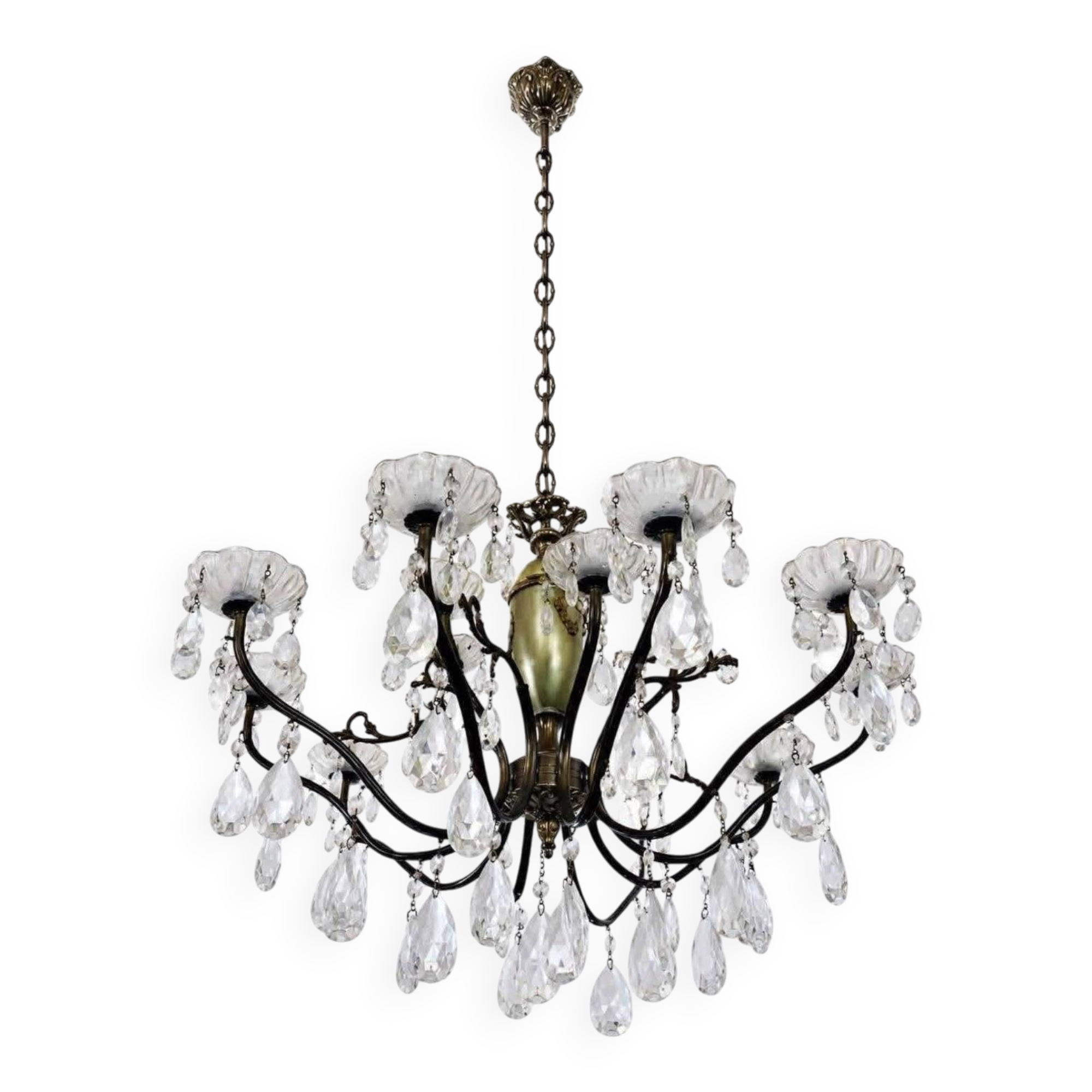 Maria Theresa Crystal Chandelier with Neo-Baroque Elements (Italy)