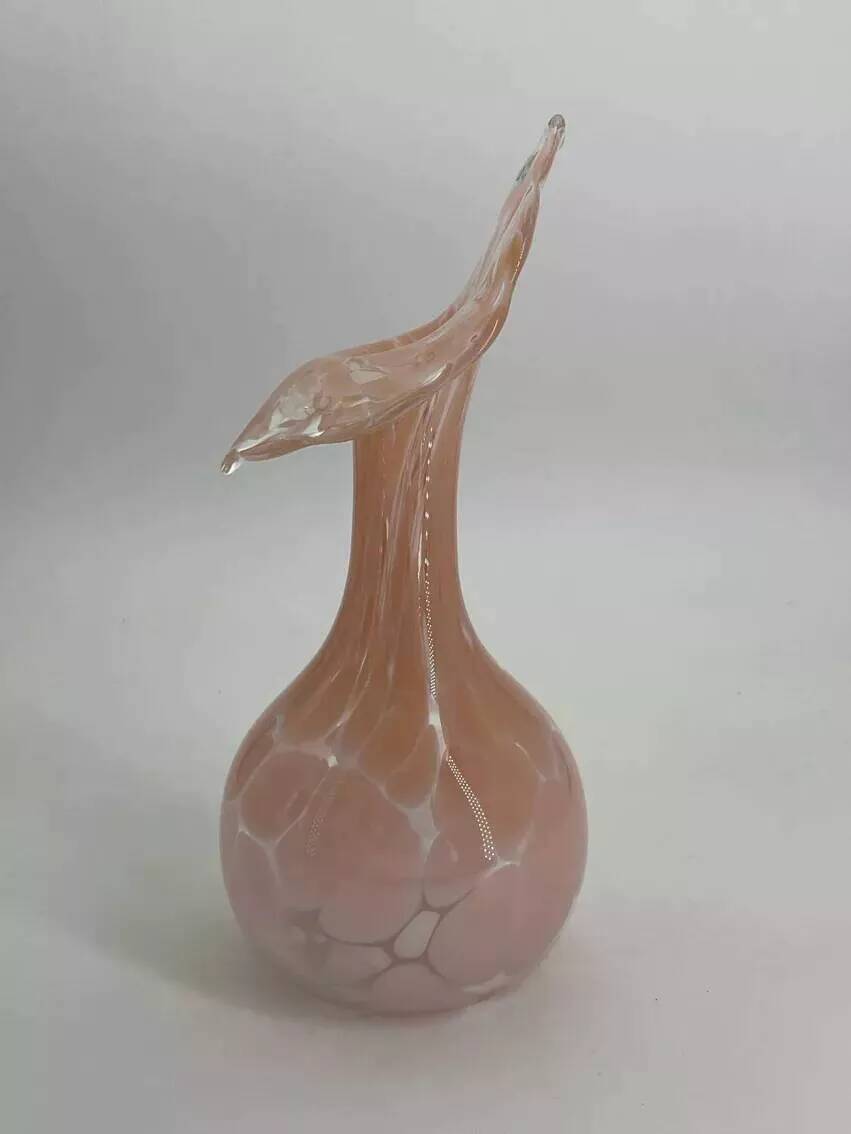 Vintage blown glass vase signed RGH (Römische Glashütte Linz)