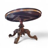 Oval Victorian tilt-top table, breakfast table / 1840s