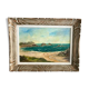 Ancient painting, Breton landscape, Saint Lunaire, signed, 1950s