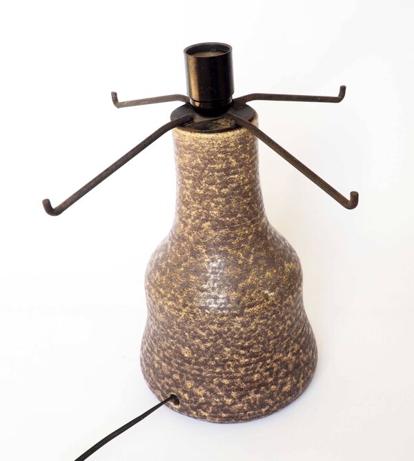 Pied de lampe en grès Accolay