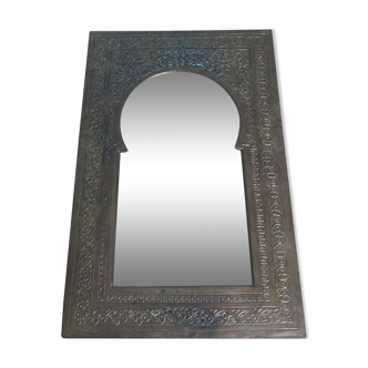 Miroir oriental laiton 25 x 16