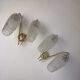 Pair of vintage double wall sconces "Maison Arlus"