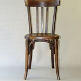2 Fischel bistro chairs from 1938, wooden seat