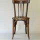 2 Fischel bistro chairs from 1938, wooden seat