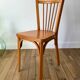 Chaise bistrot Baumann en bois de hêtre clair N°12 années 50