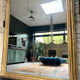 Antique Louis-Philippe mirror 200/150cm gold leaf and mercury glass