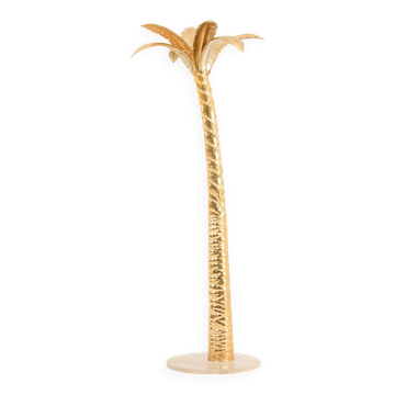 Mid century modern decorative solid brass palm
