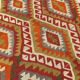 Red & Green Tribal Handmade Turkish Kilim Rug, 163x316Cm