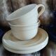 6 antique Émile Henry cups