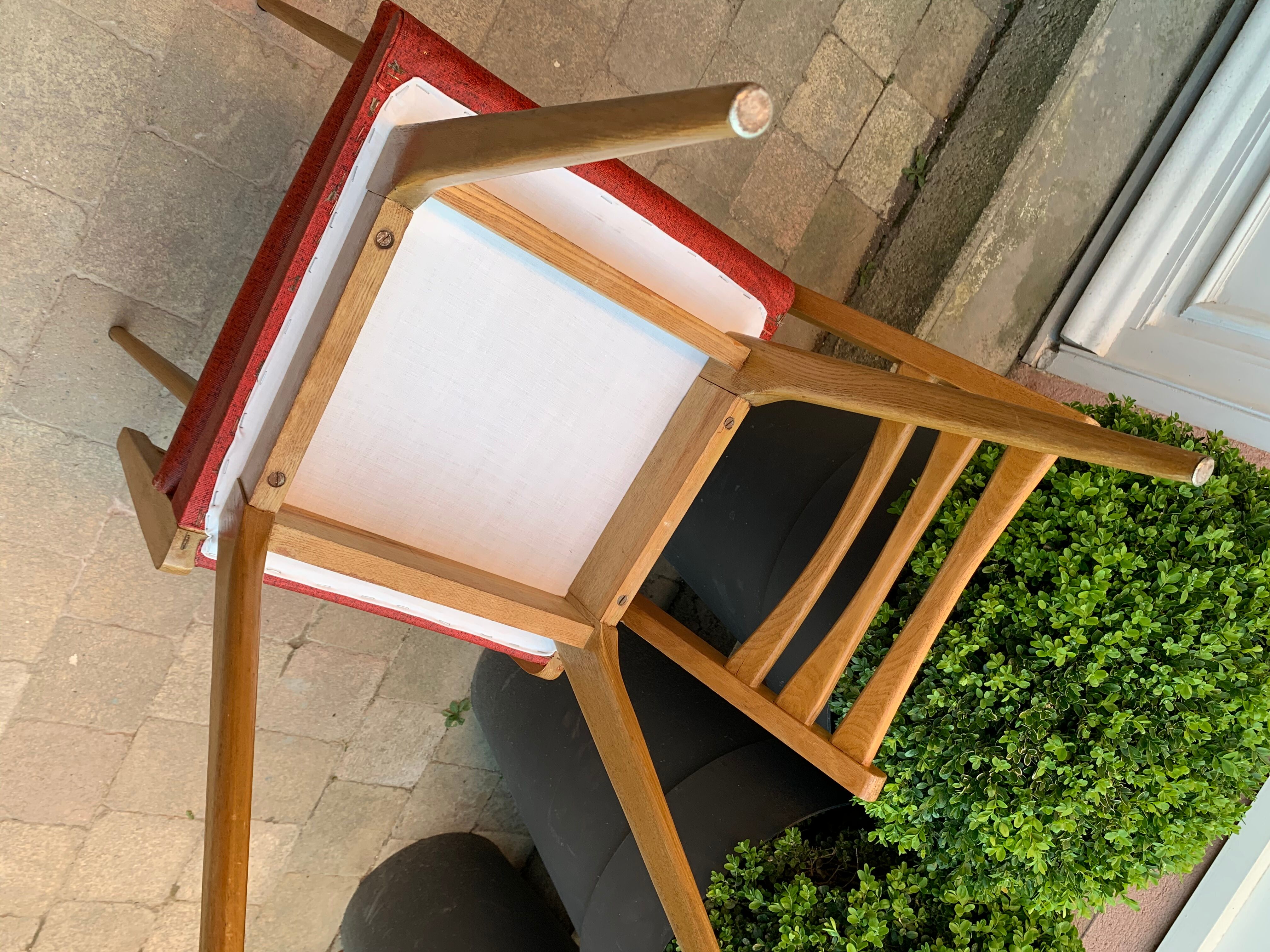 1960s skai compass leg chairs