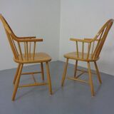 Set of oak armchairs by Erik Ole Jørgensen for Tarm Stole Møbelfabrik.